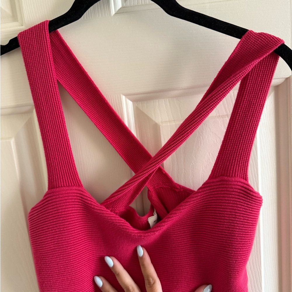 Abercrombie & Fitch Fuchsia Ribbed Sweater Tank Top (never worn)